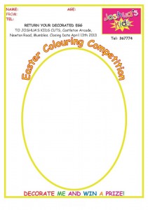 Download  our Easter egg  and colour it in....or call in to the shop to pic one up, last enries to be in by the end of the easter holiday's!
